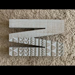 SOLD Gray Wooden “M”